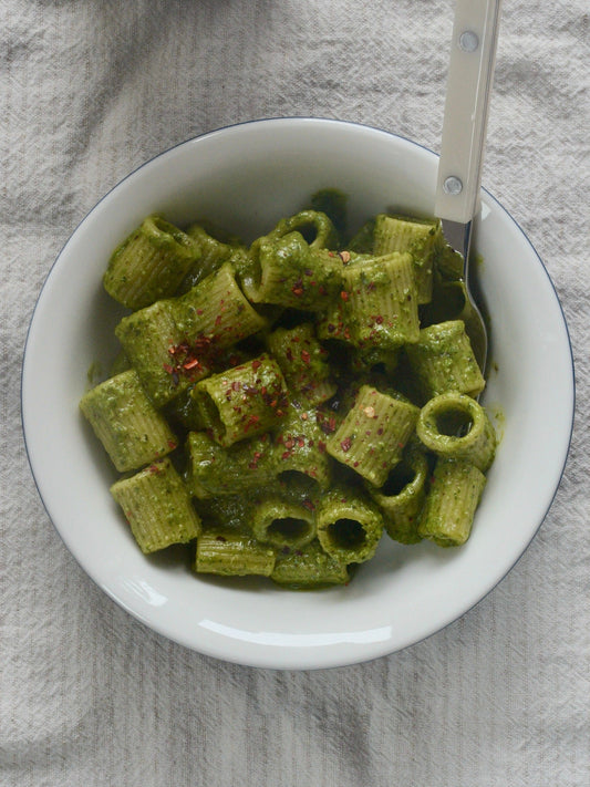 ALMOND BUTTER PESTO PASTA